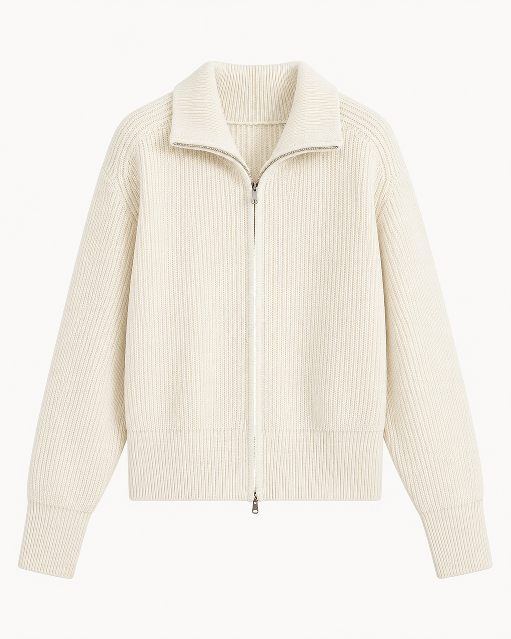 ENSEMBLE VESTE ZIPPÉE PANTALON CORDON EN MAILLE