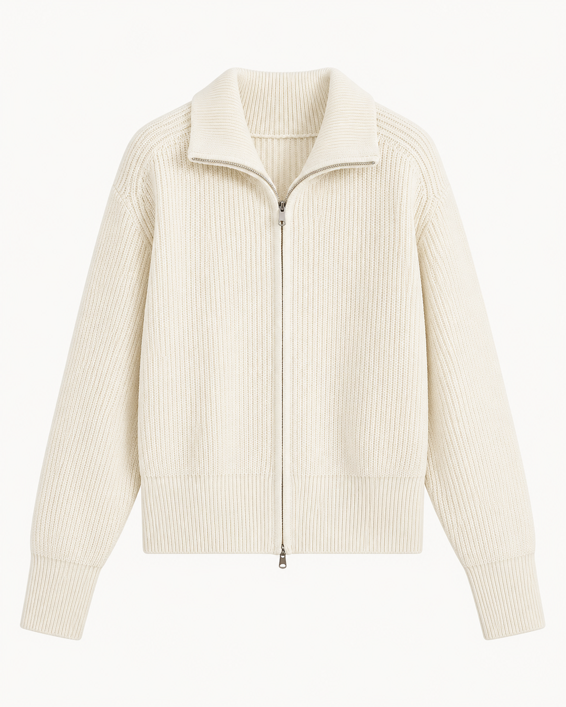 ENSEMBLE VESTE ZIPPÉE PANTALON CORDON EN MAILLE