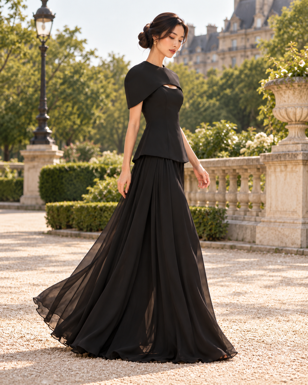 ENSEMBLE TOP BUSTIER JUPE LONGUE