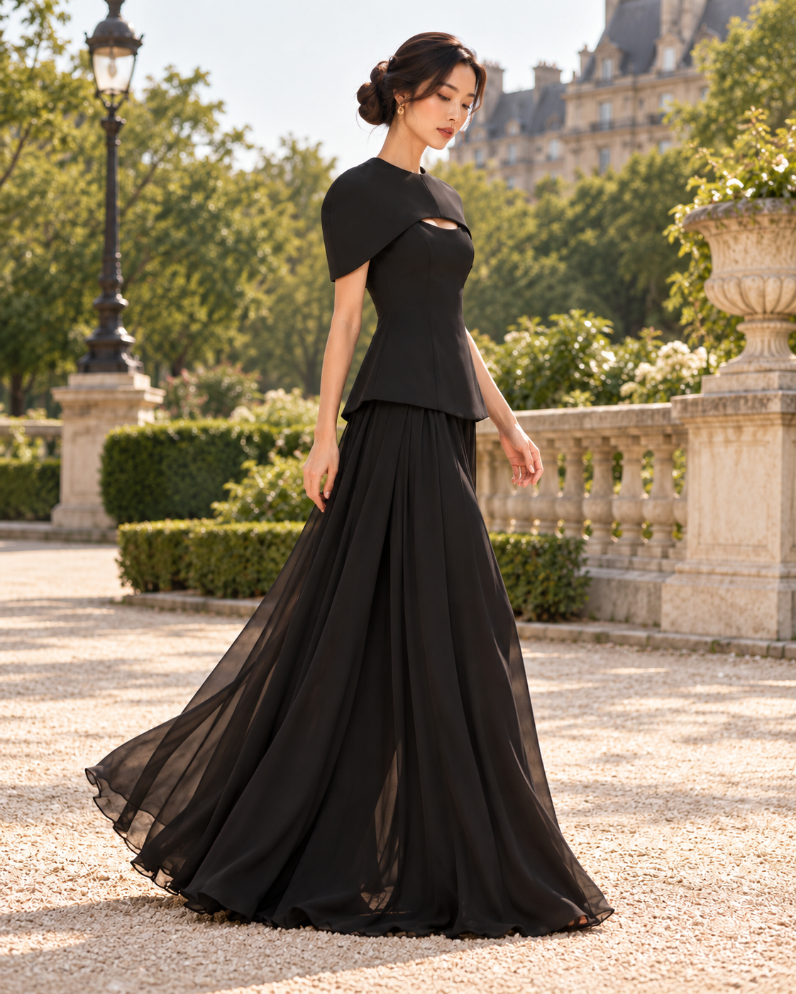 ENSEMBLE TOP BUSTIER JUPE LONGUE