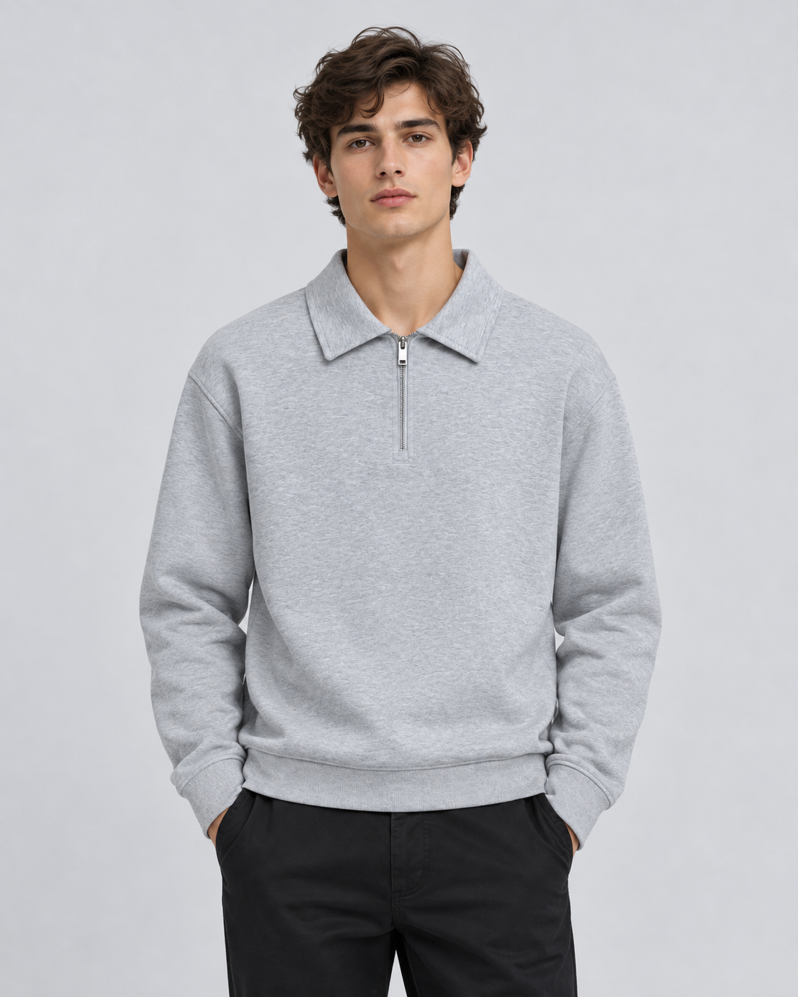 PULL POLO MANCHES LONGUES UNI