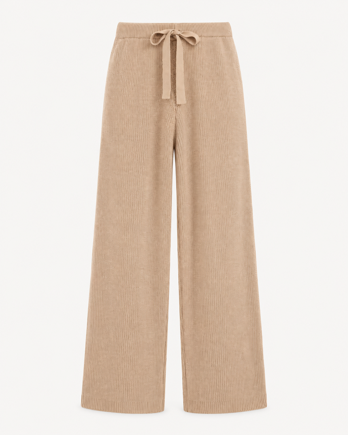 ENSEMBLE VESTE ZIPPÉE PANTALON CORDON EN MAILLE