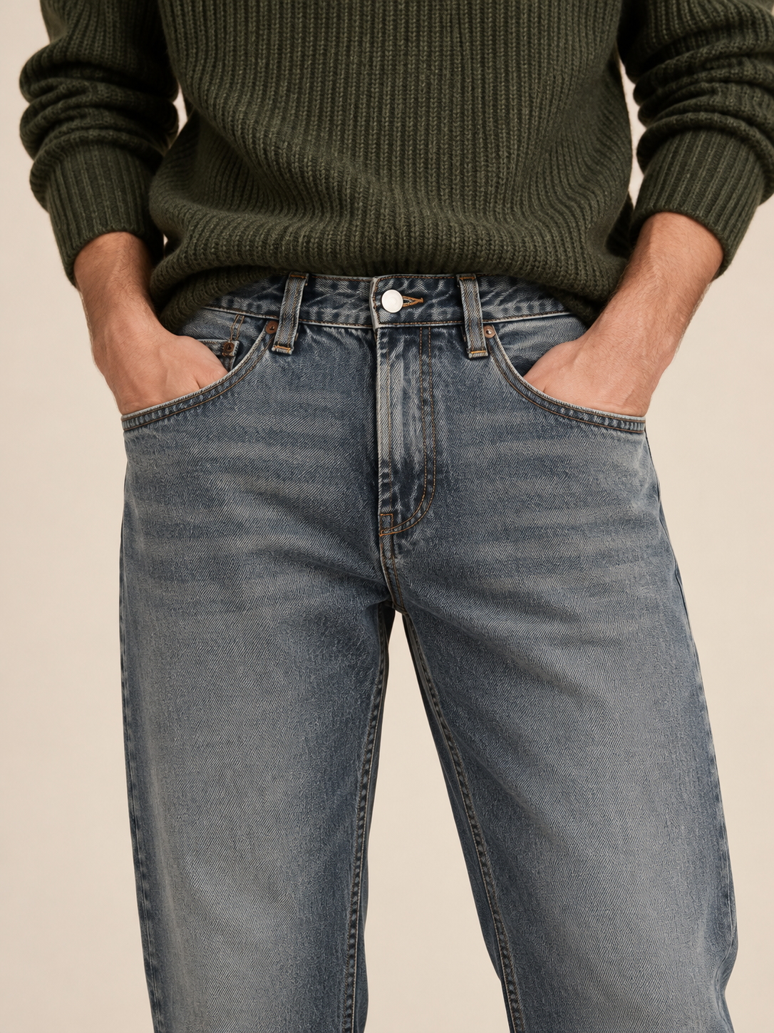 JEAN HOMME BAGGY DÉLAVÉ