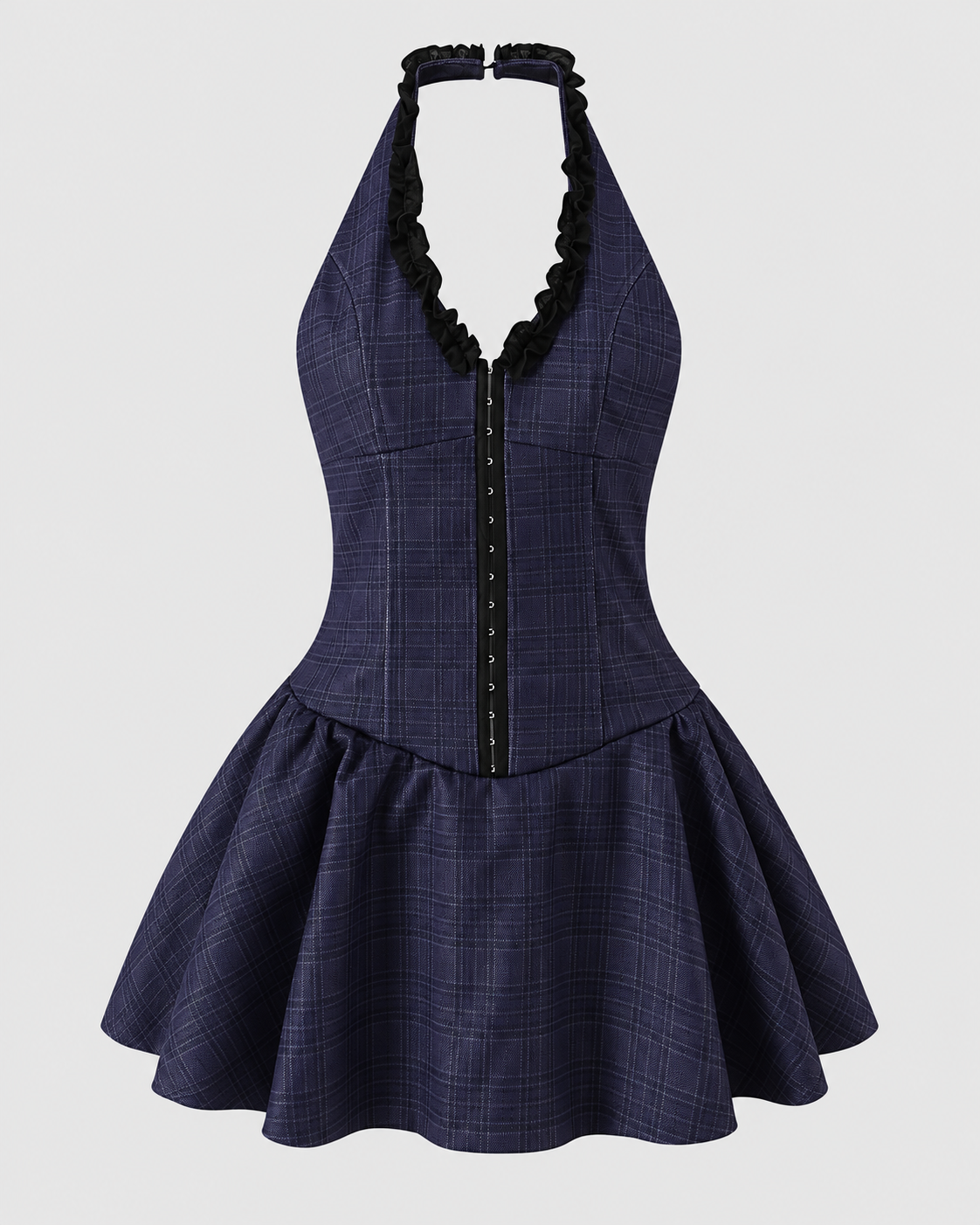 ROBE COURTE COL V ÉVASÉE