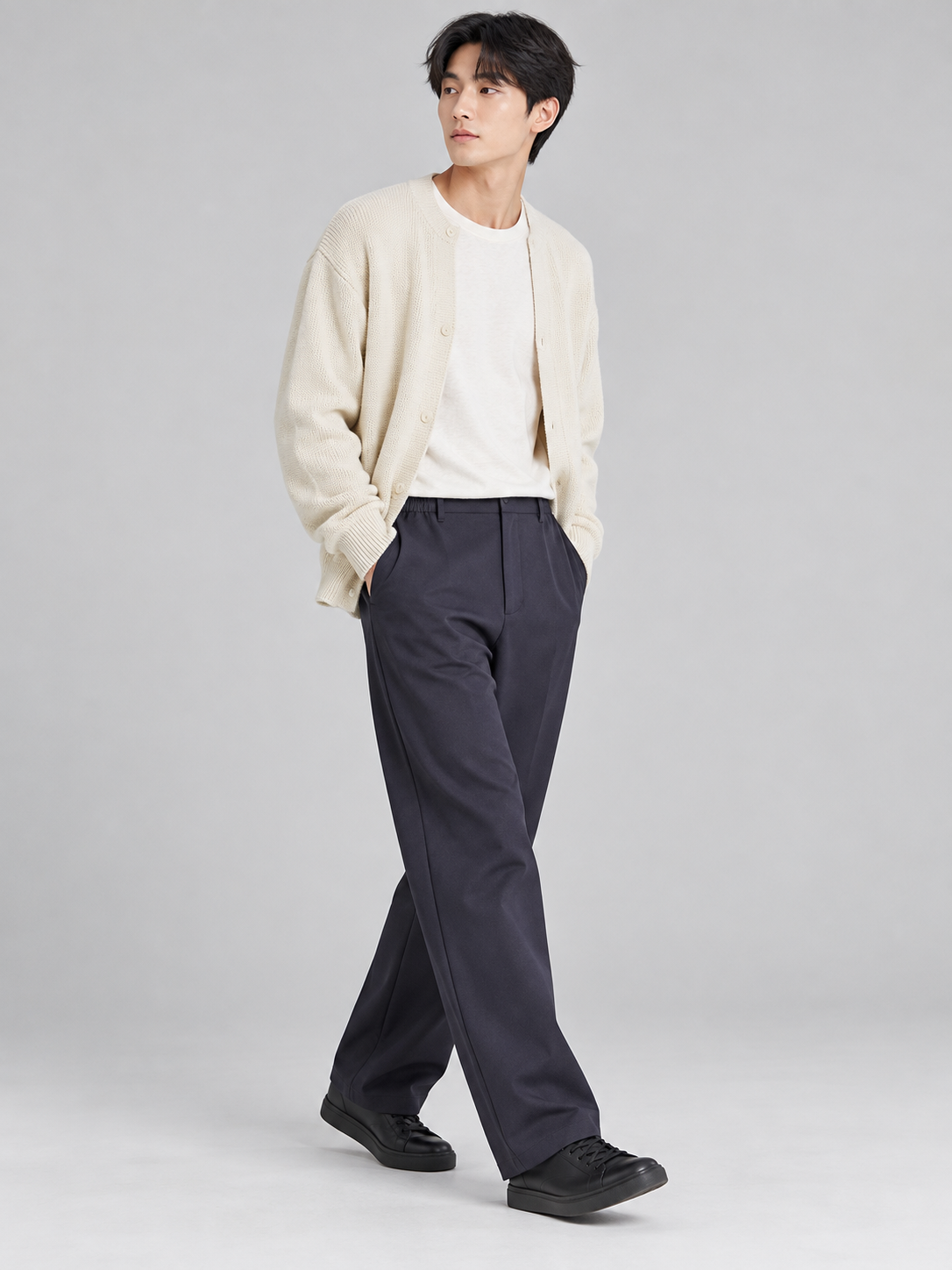 PANTALON AMPLE À PINCES