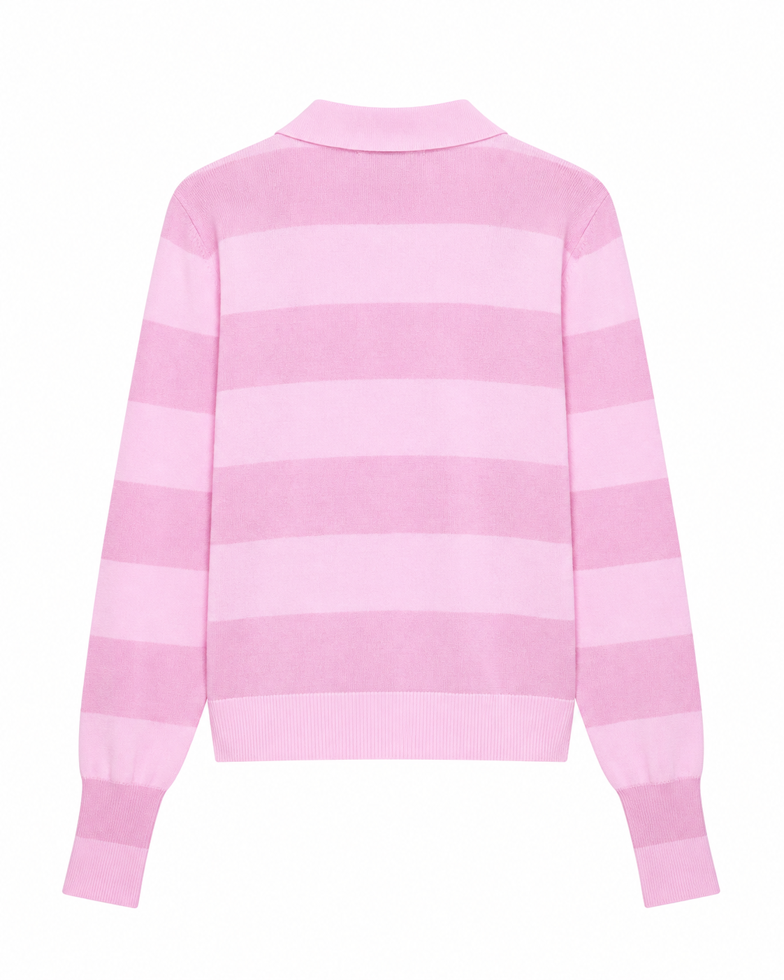CARDIGAN RAYÉ ROSE BOUTONNÉ