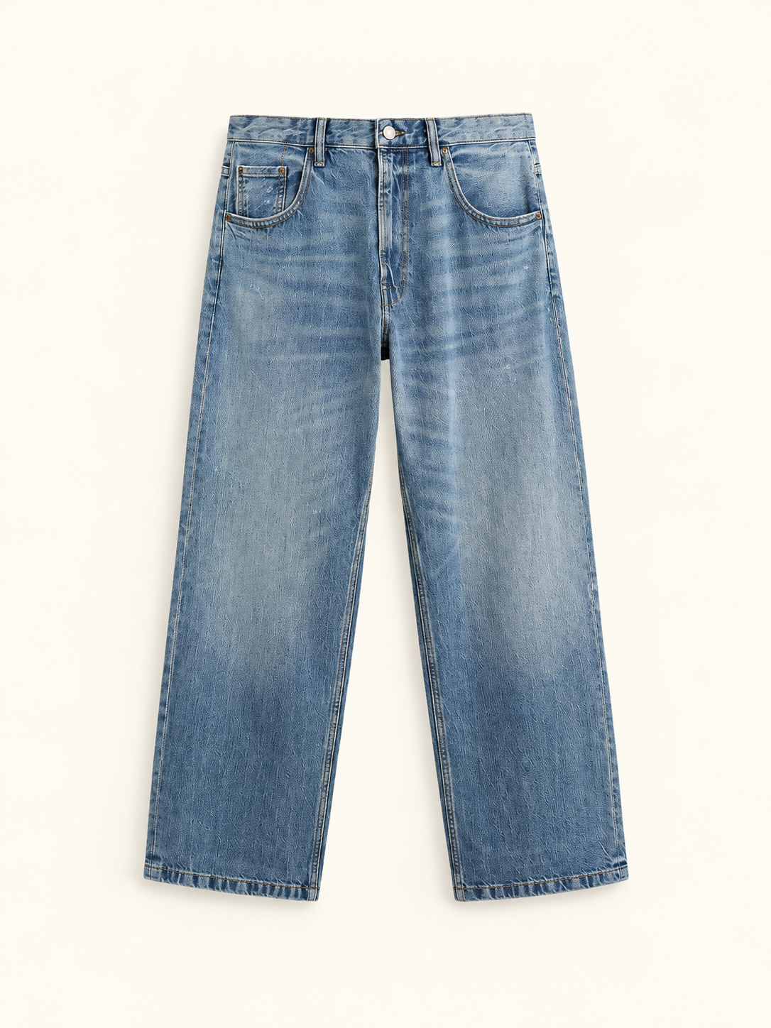 JEAN HOMME BAGGY DÉLAVÉ