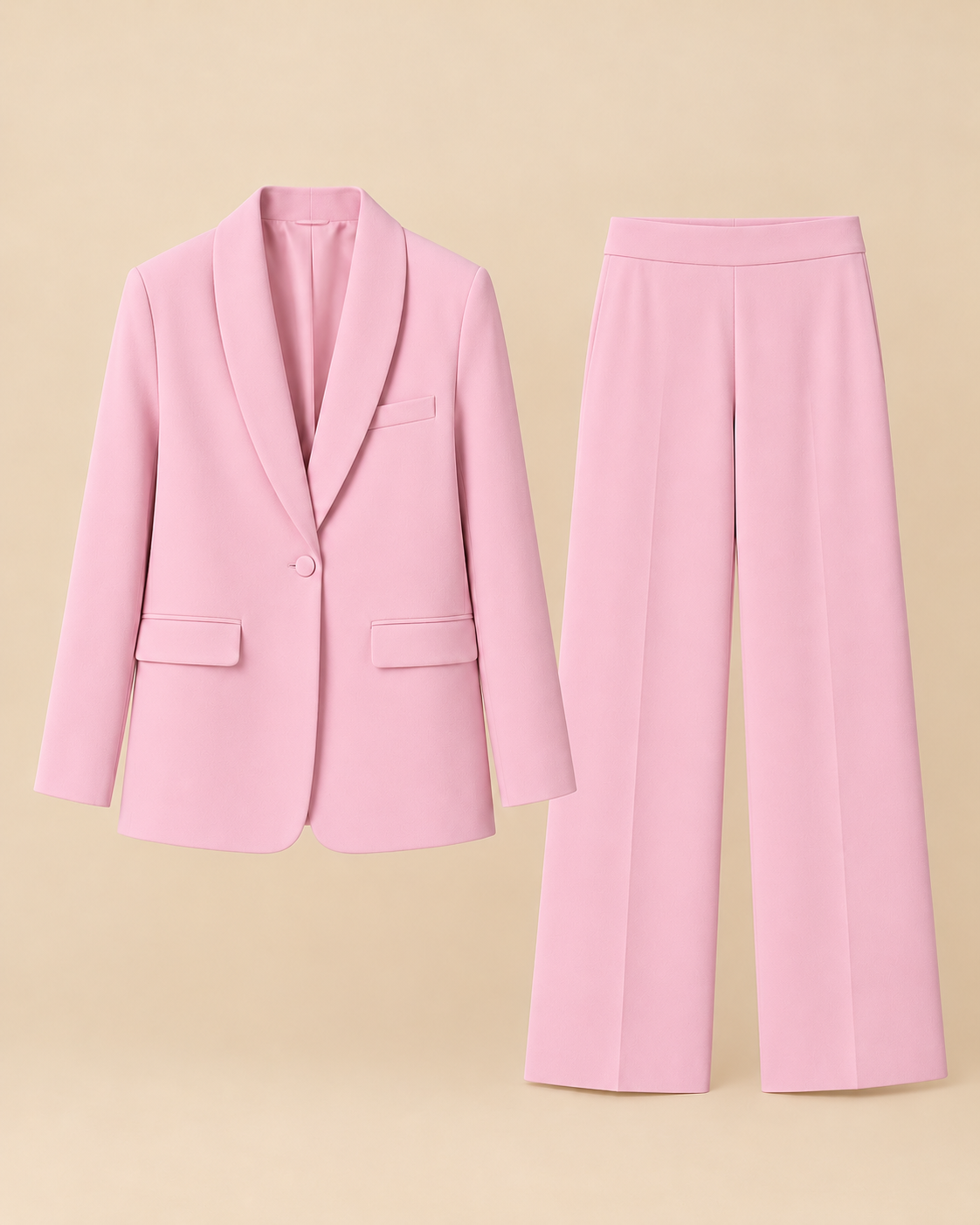 ENSEMBLE BLAZER PANTALON FLUIDE