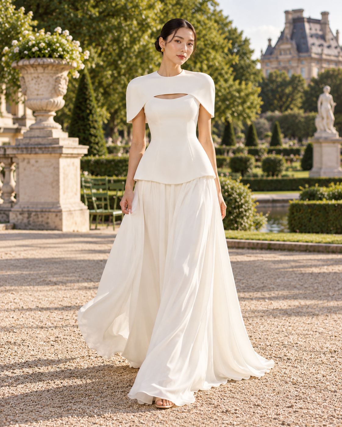 ENSEMBLE TOP BUSTIER JUPE LONGUE