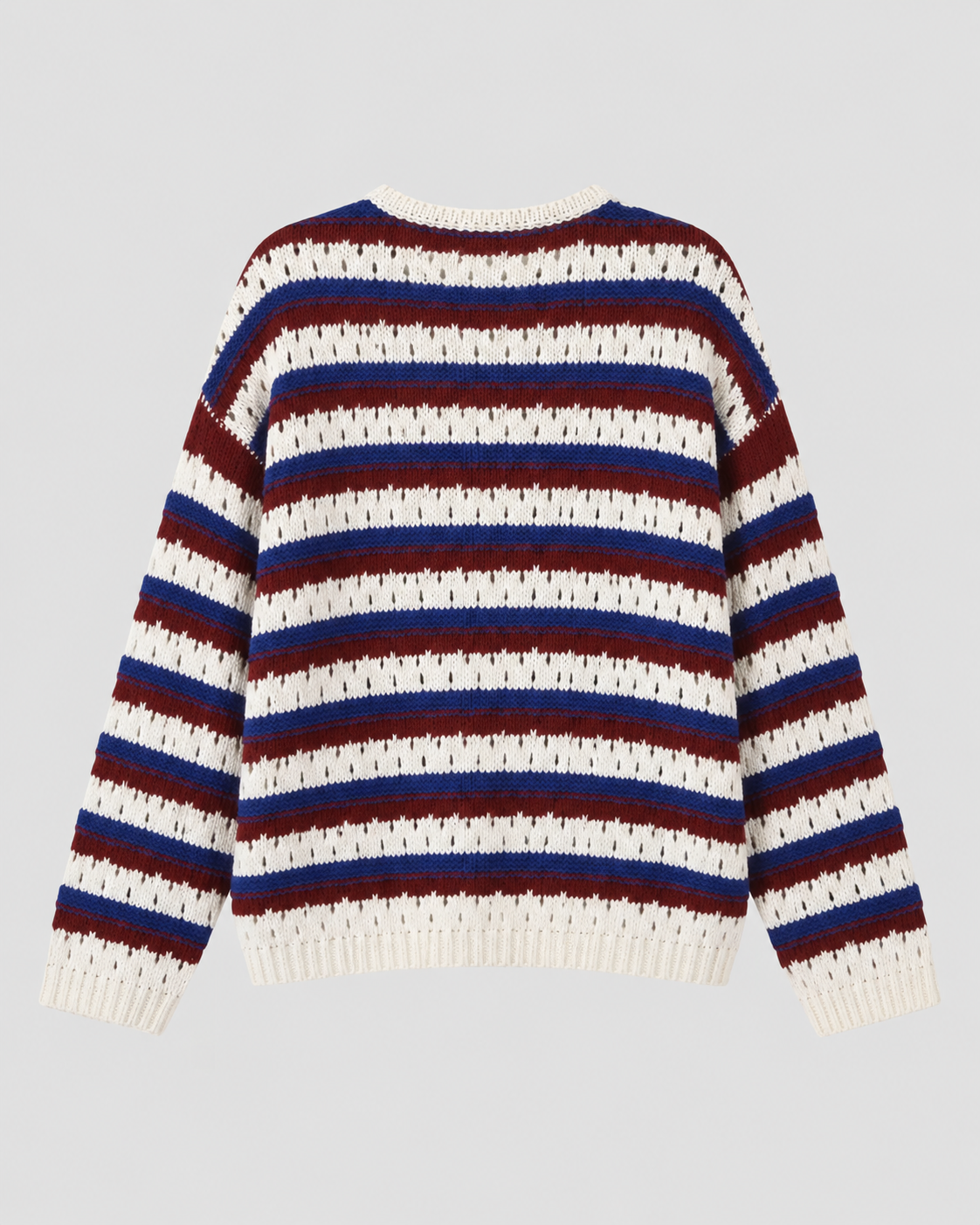 CARDIGAN ÉPAIS RAYÉ BOUTONNÉ