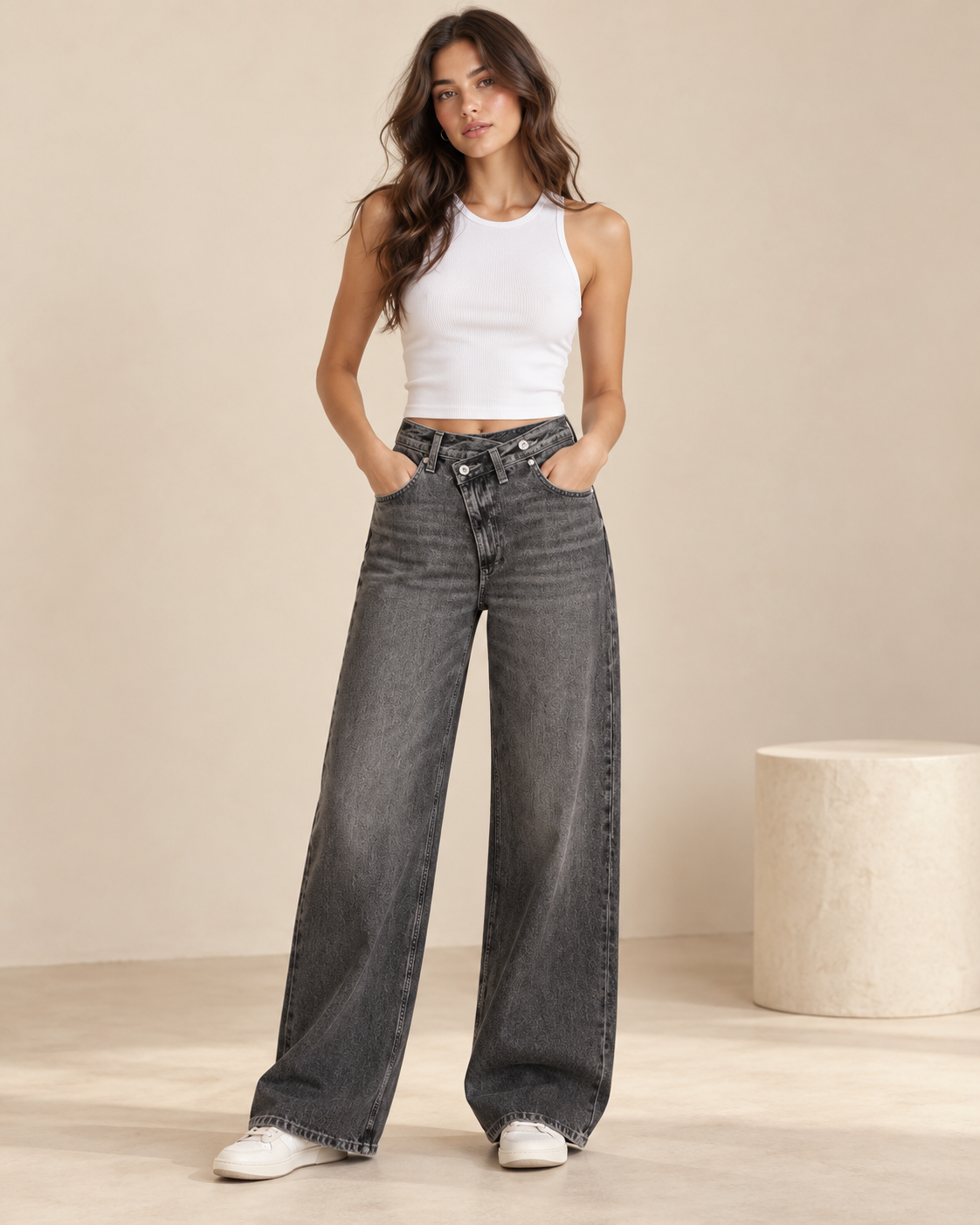 JEAN TAILLE ASYMÉTRIQUE