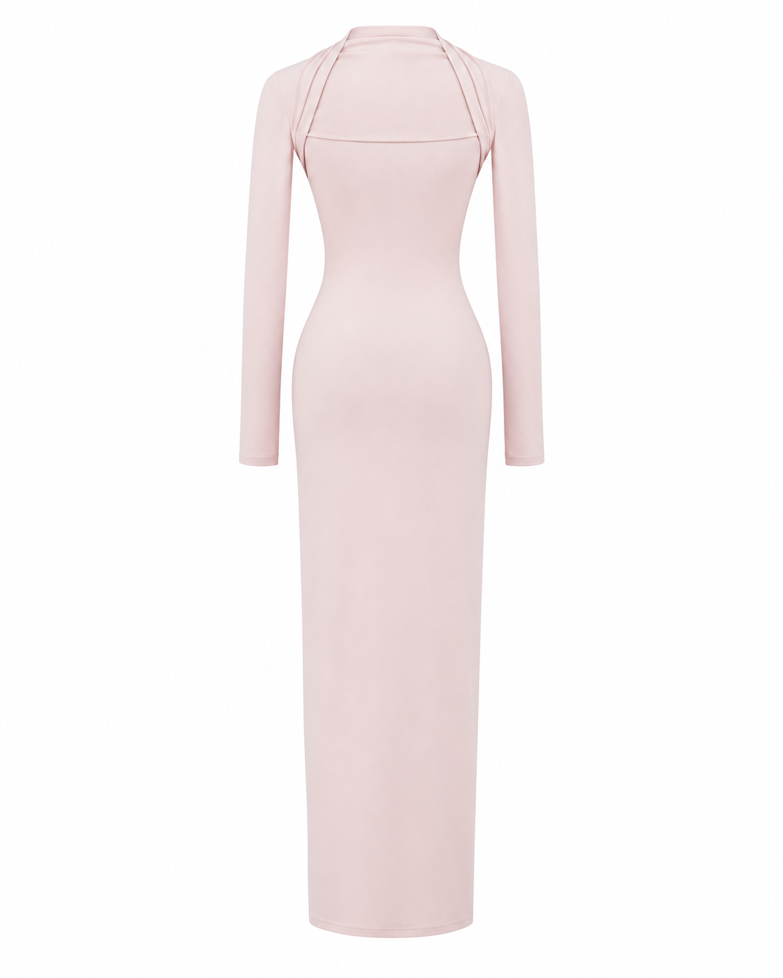 ROBE LONGUE EN MAILLE COL CARRÉ