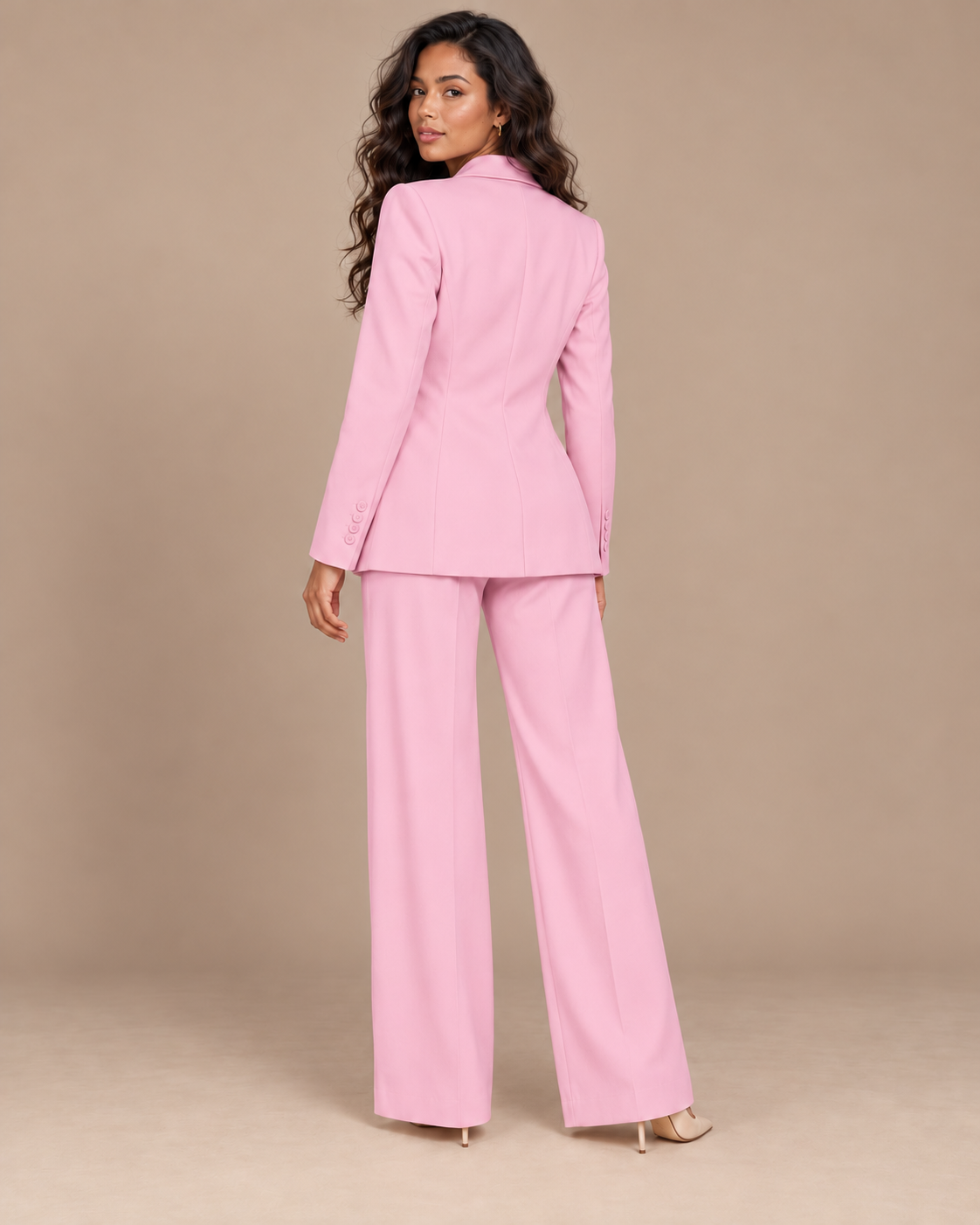 ENSEMBLE BLAZER PANTALON FLUIDE