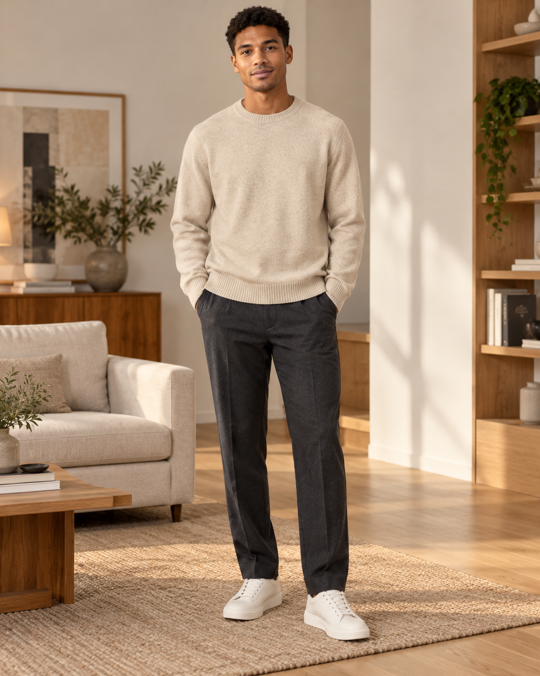 PULL COL ROND EN MAILLE