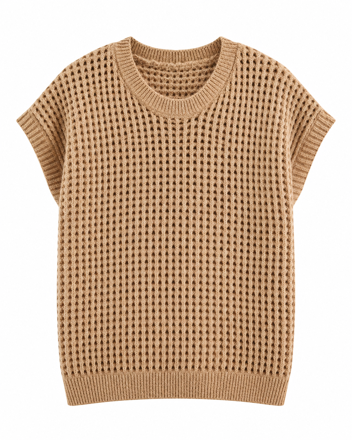 GILET SANS MANCHES EN MAILLE