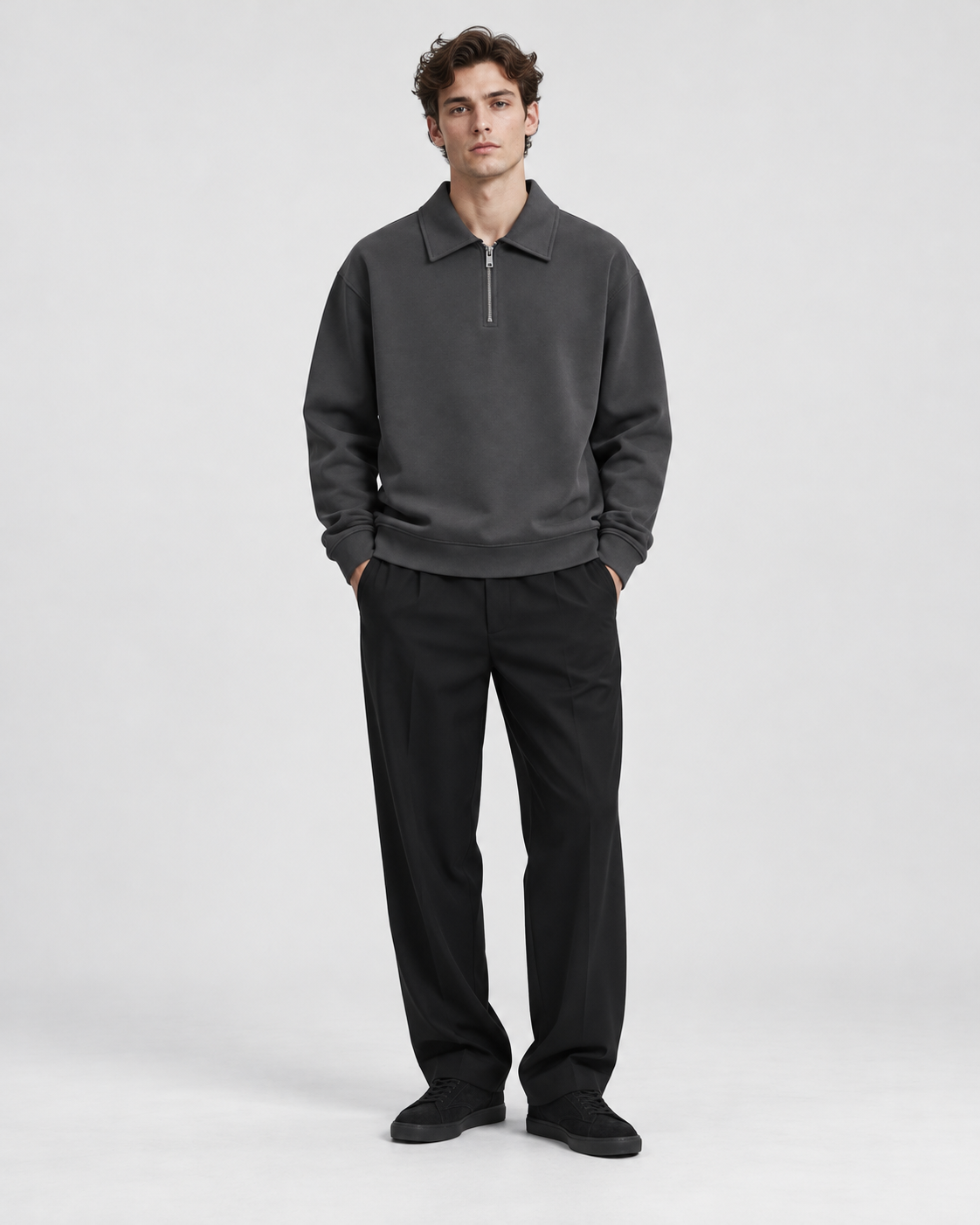 PULL POLO MANCHES LONGUES UNI