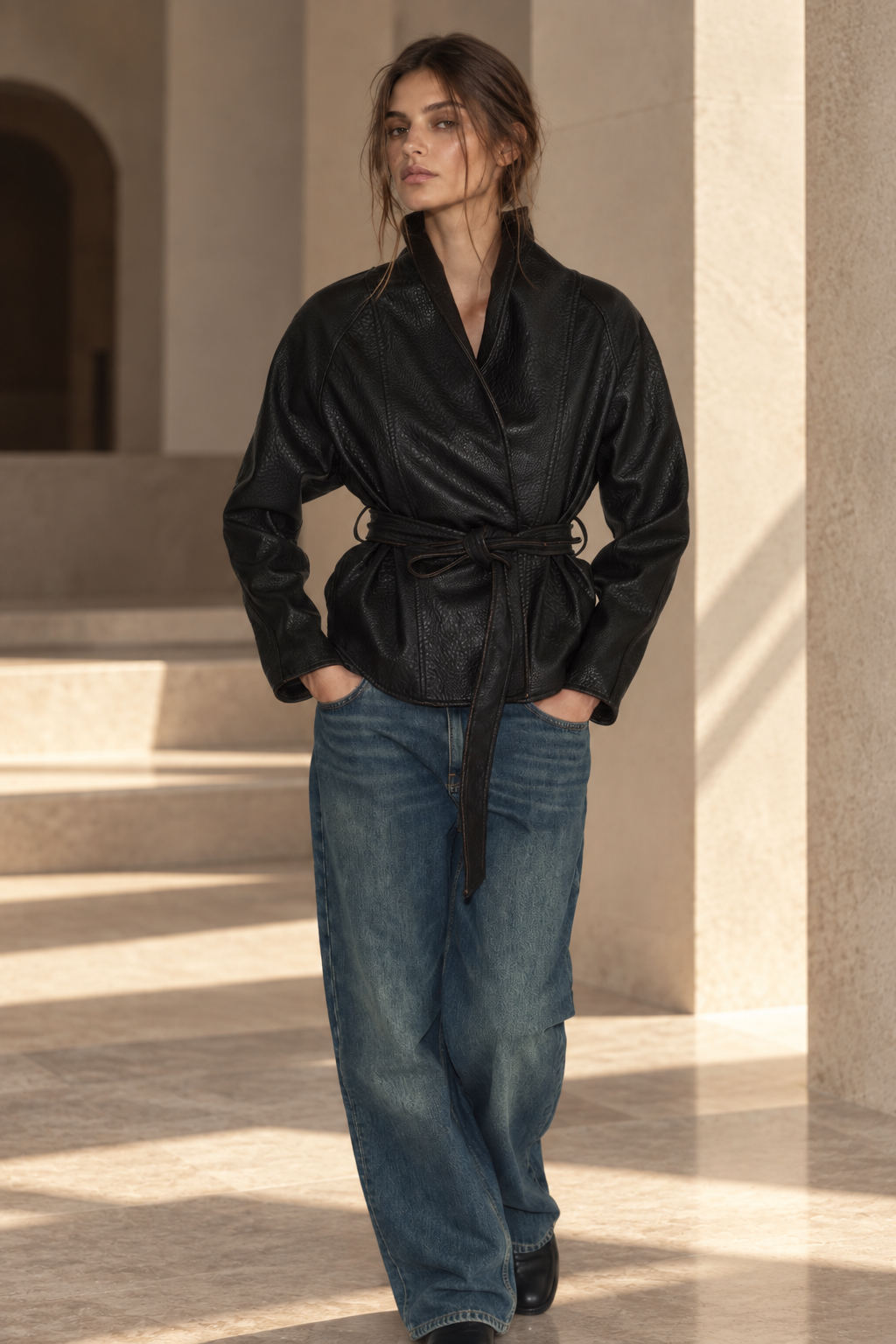BLOUSON AVEC CEINTURE