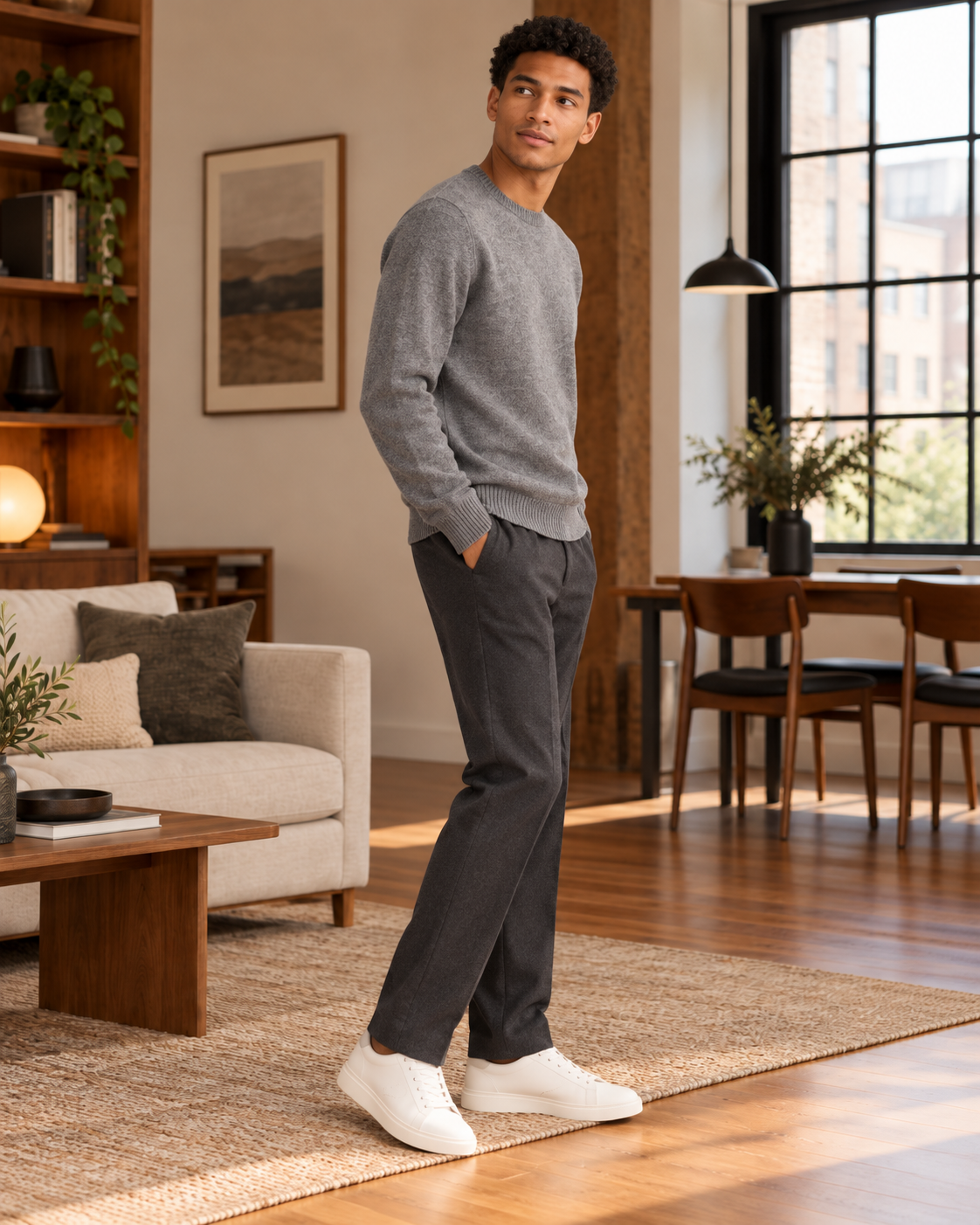 PULL COL ROND EN MAILLE