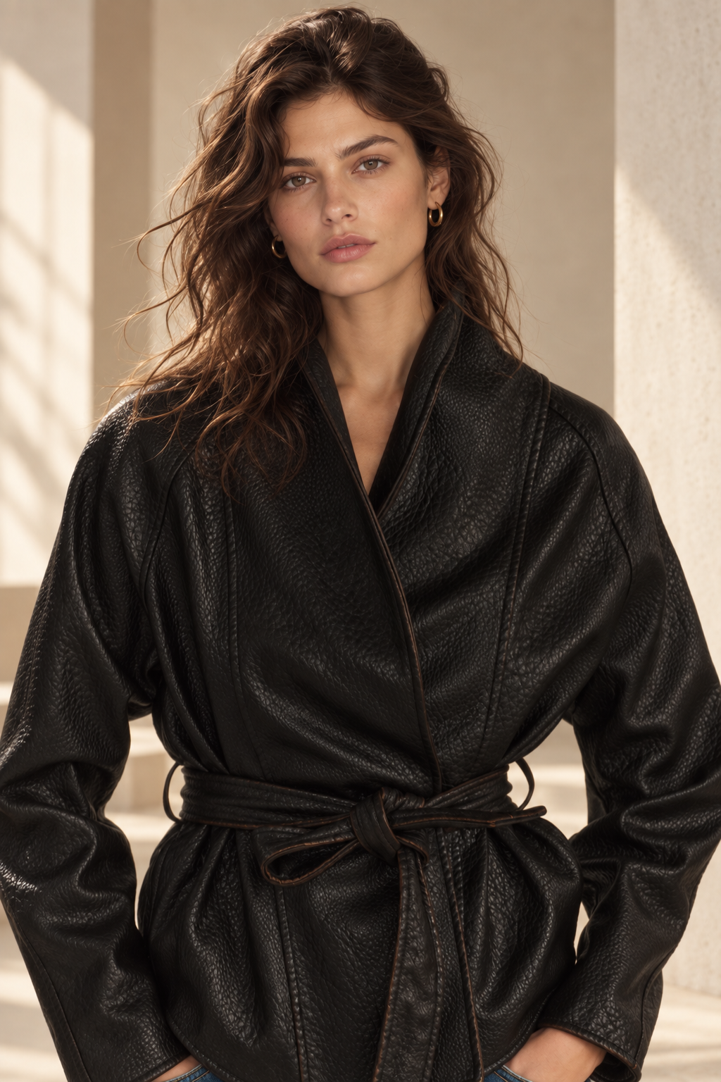 BLOUSON AVEC CEINTURE