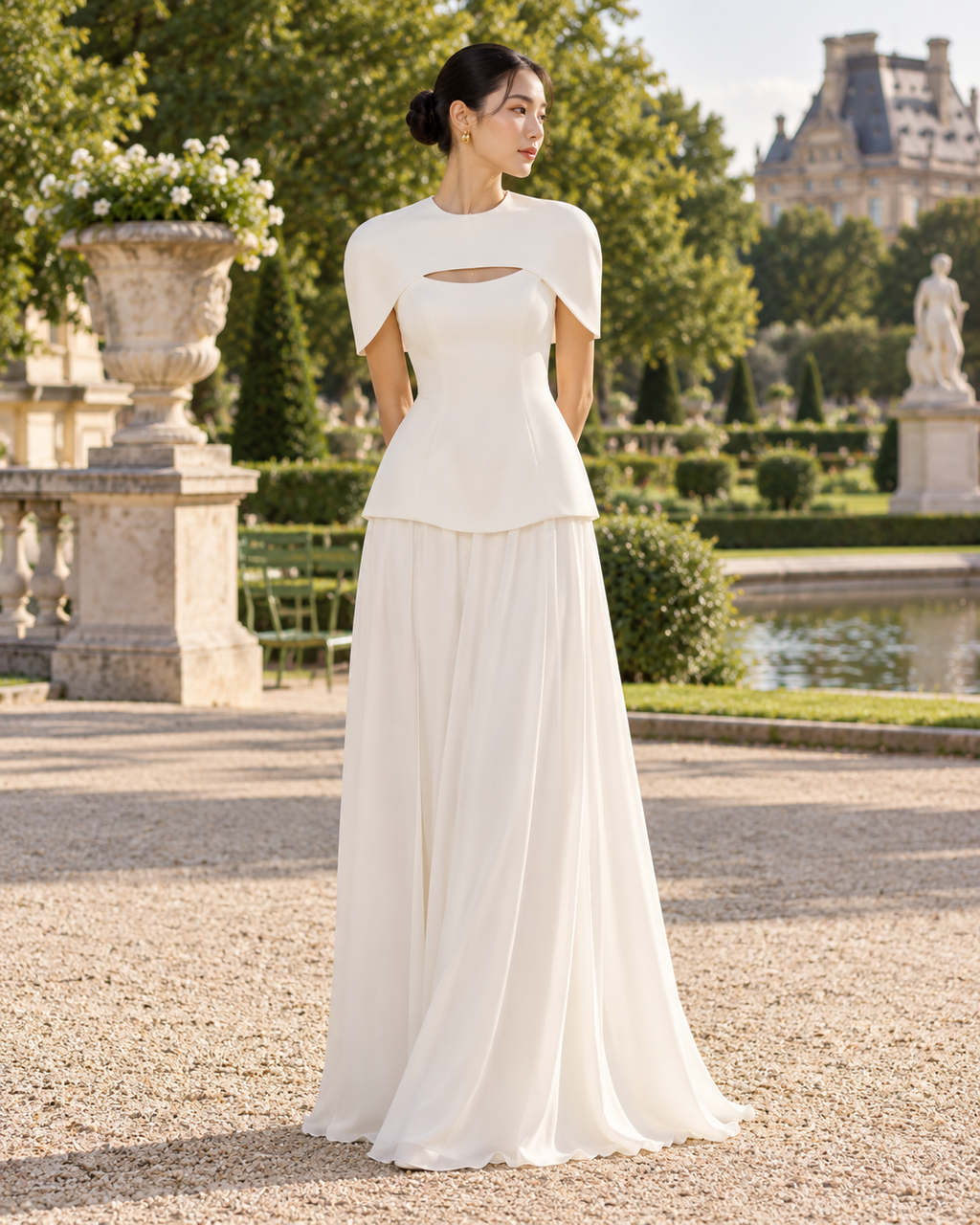 ENSEMBLE TOP BUSTIER JUPE LONGUE