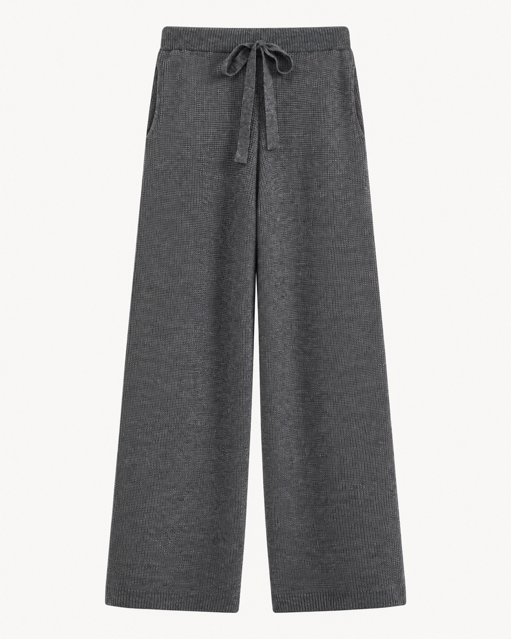 ENSEMBLE VESTE ZIPPÉE PANTALON CORDON EN MAILLE