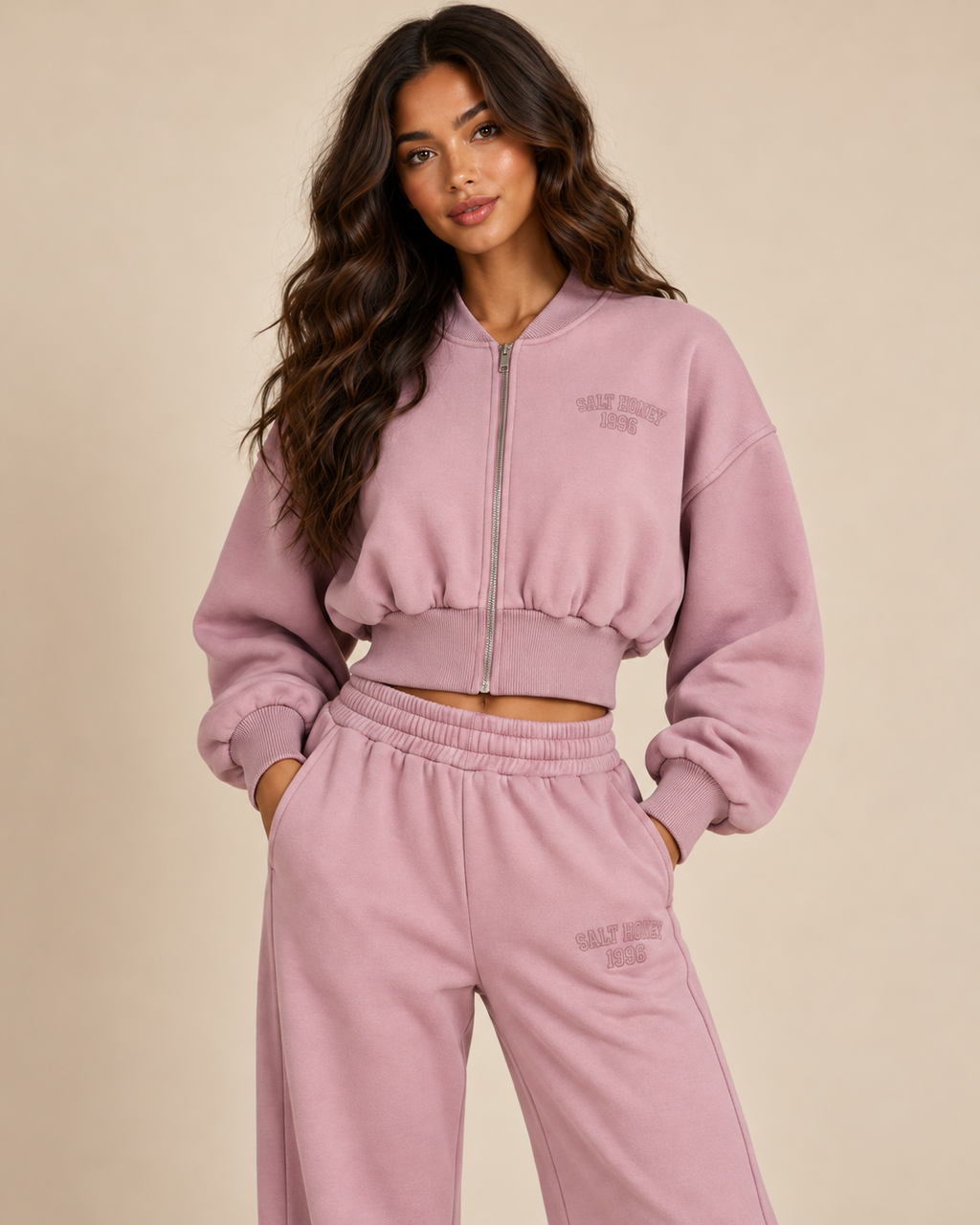 ENSEMBLE BOMBER JOGGING BRODÉ