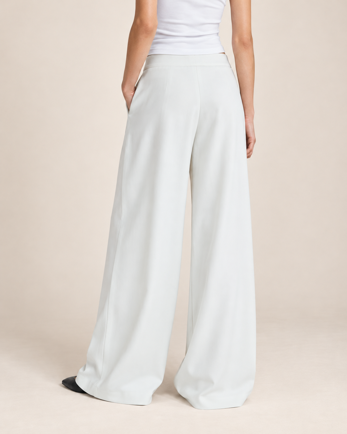 PANTALON LARGE À PINCES