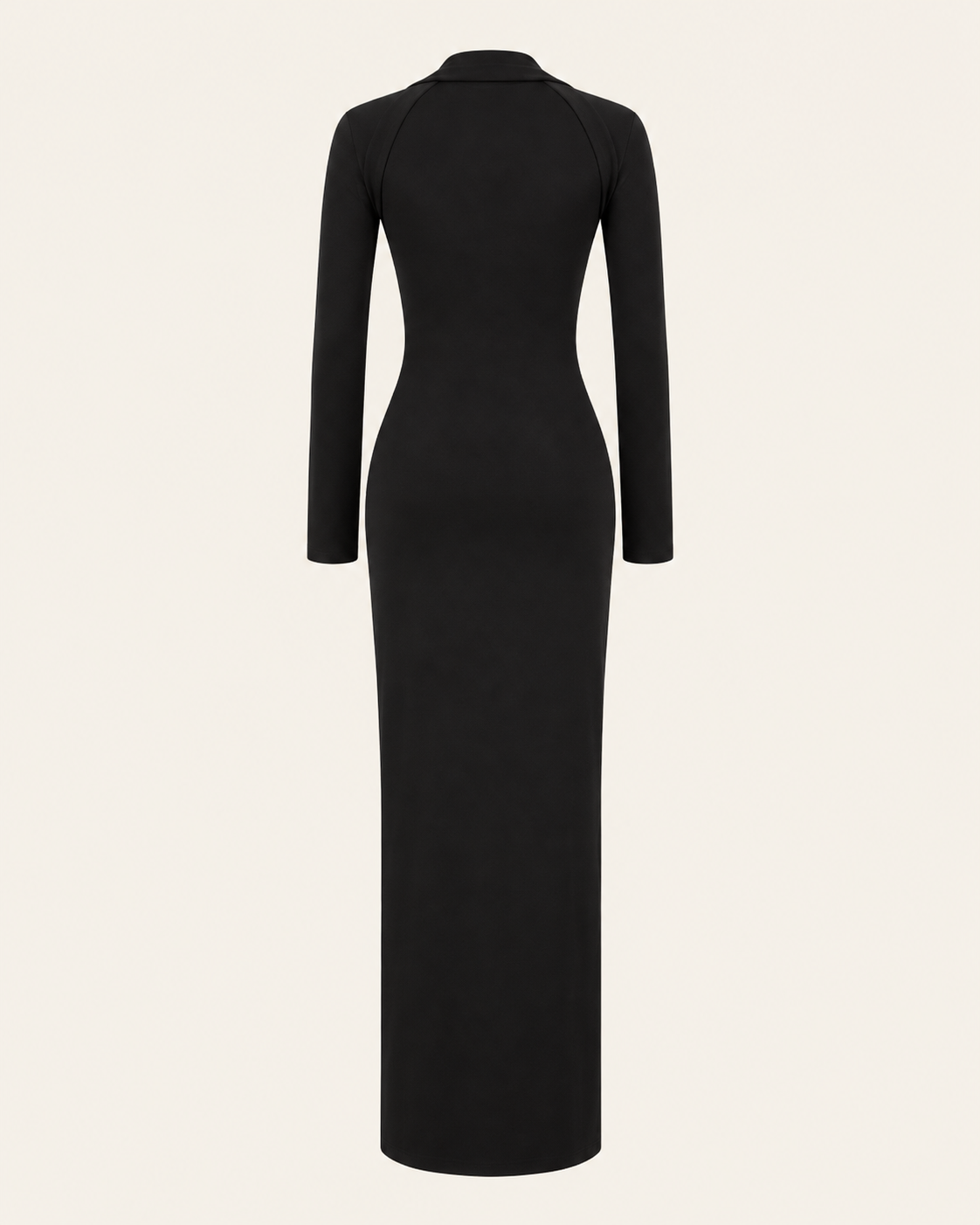 ROBE LONGUE EN MAILLE COL CARRÉ