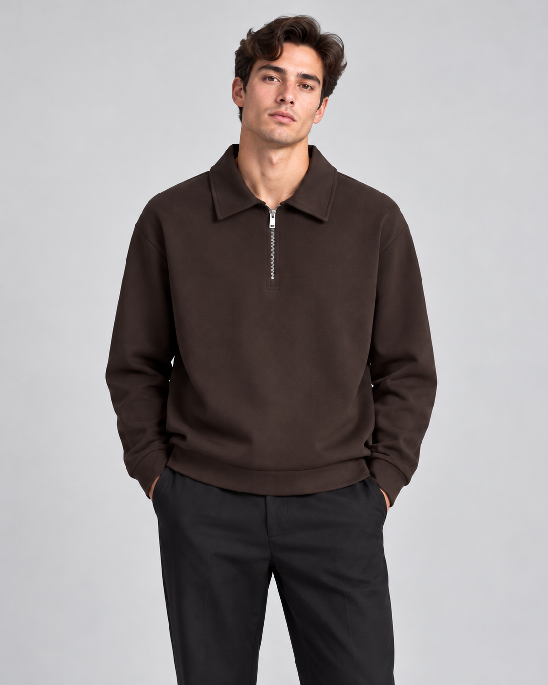 PULL POLO MANCHES LONGUES UNI