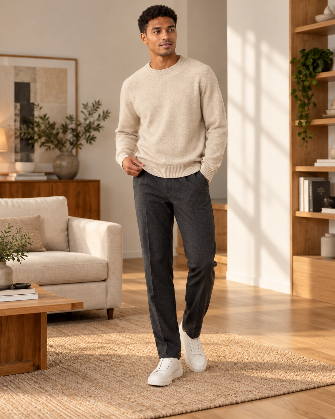 PULL COL ROND EN MAILLE