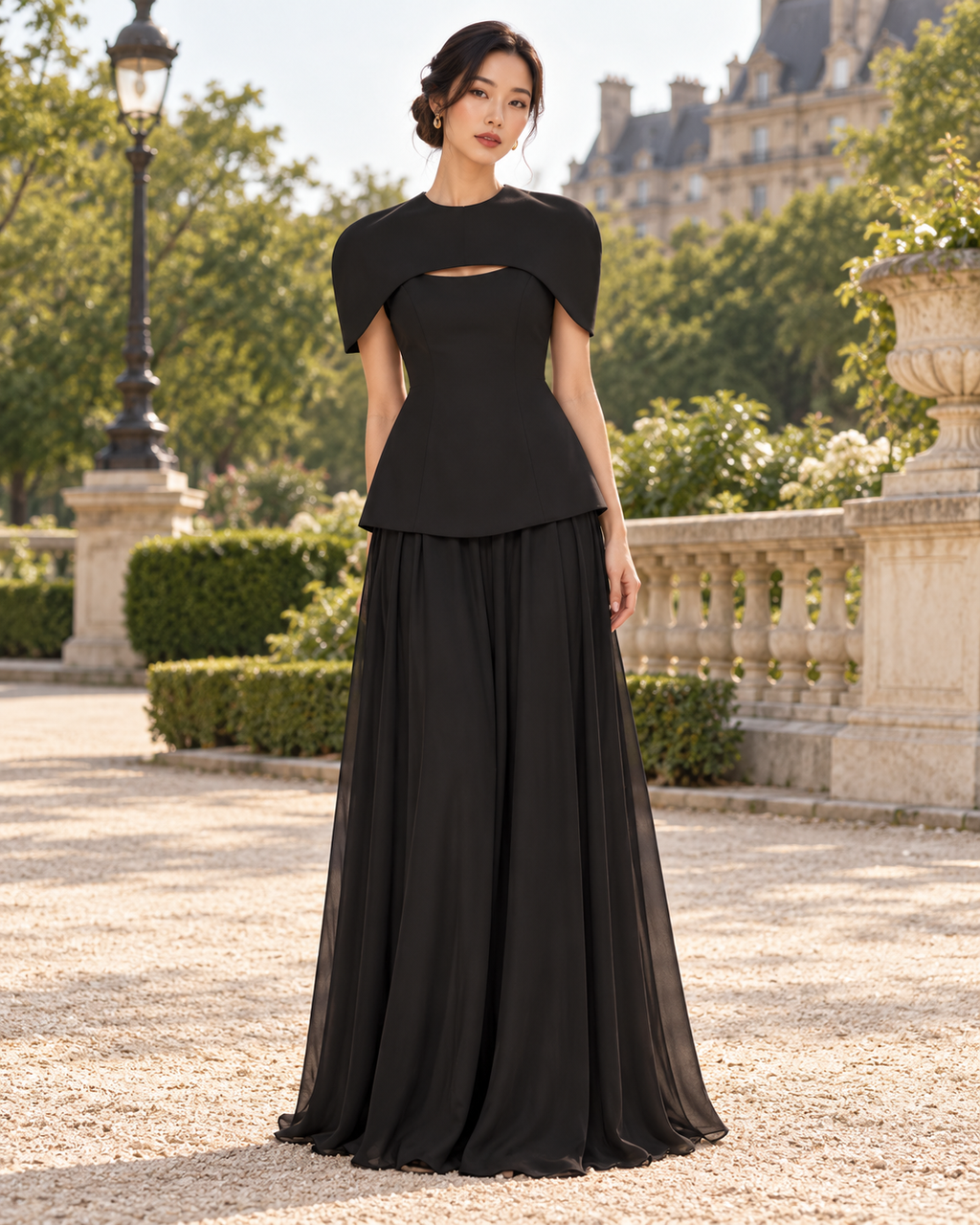 ENSEMBLE TOP BUSTIER JUPE LONGUE