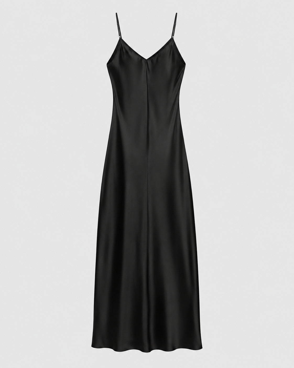 ROBE LONGUE SATINÉE À BRETELLES