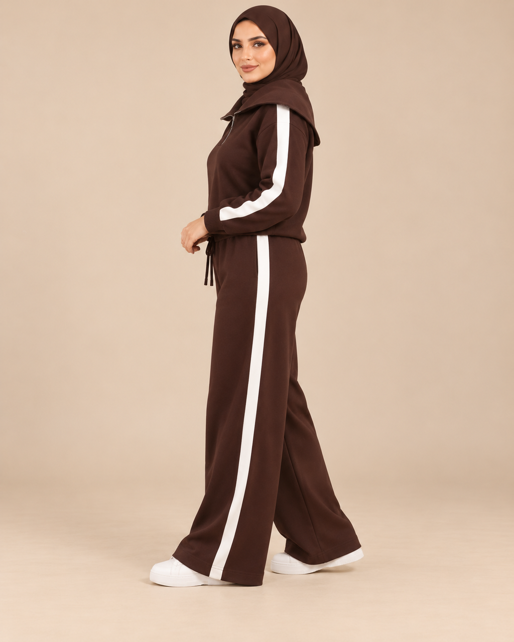 ENSEMBLE SWEAT DEMI-ZIP PANTALON JOGGING