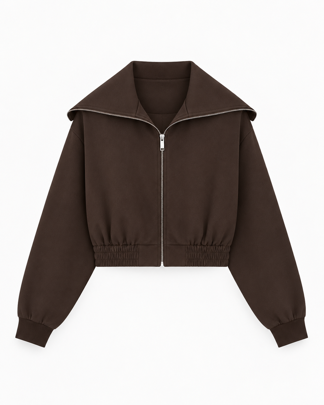 ENSEMBLE VESTE COL ZIPPÉ PANTALON ÉVASÉ