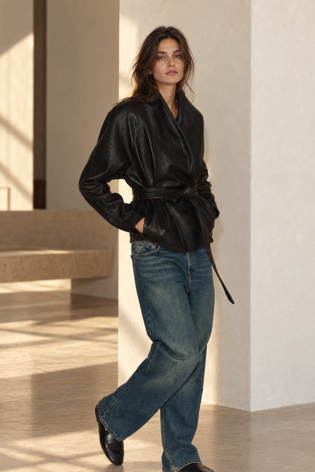 BLOUSON AVEC CEINTURE