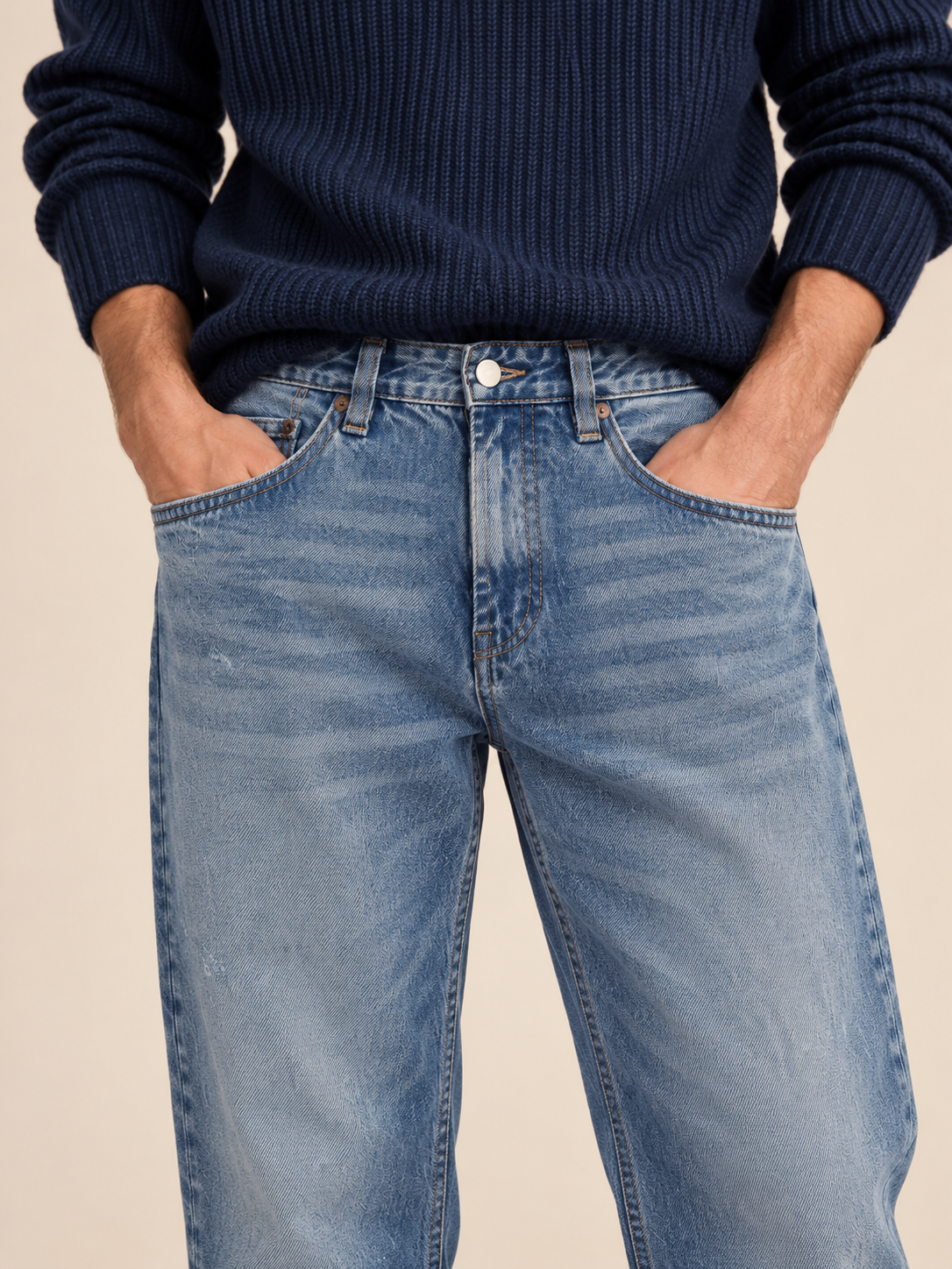 JEAN HOMME BAGGY DÉLAVÉ