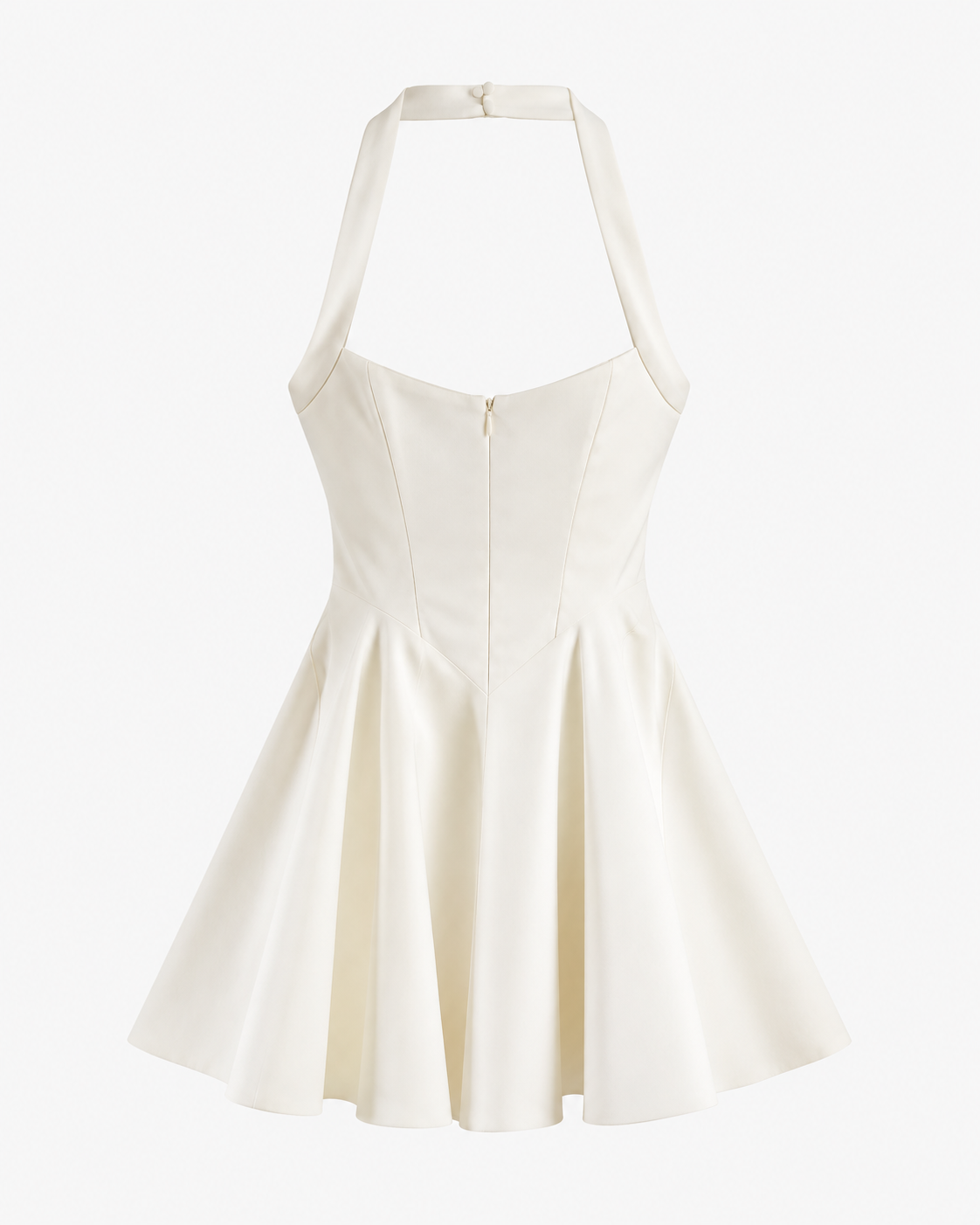 ROBE COURTE COL AMÉRICAIN ÉVASÉE