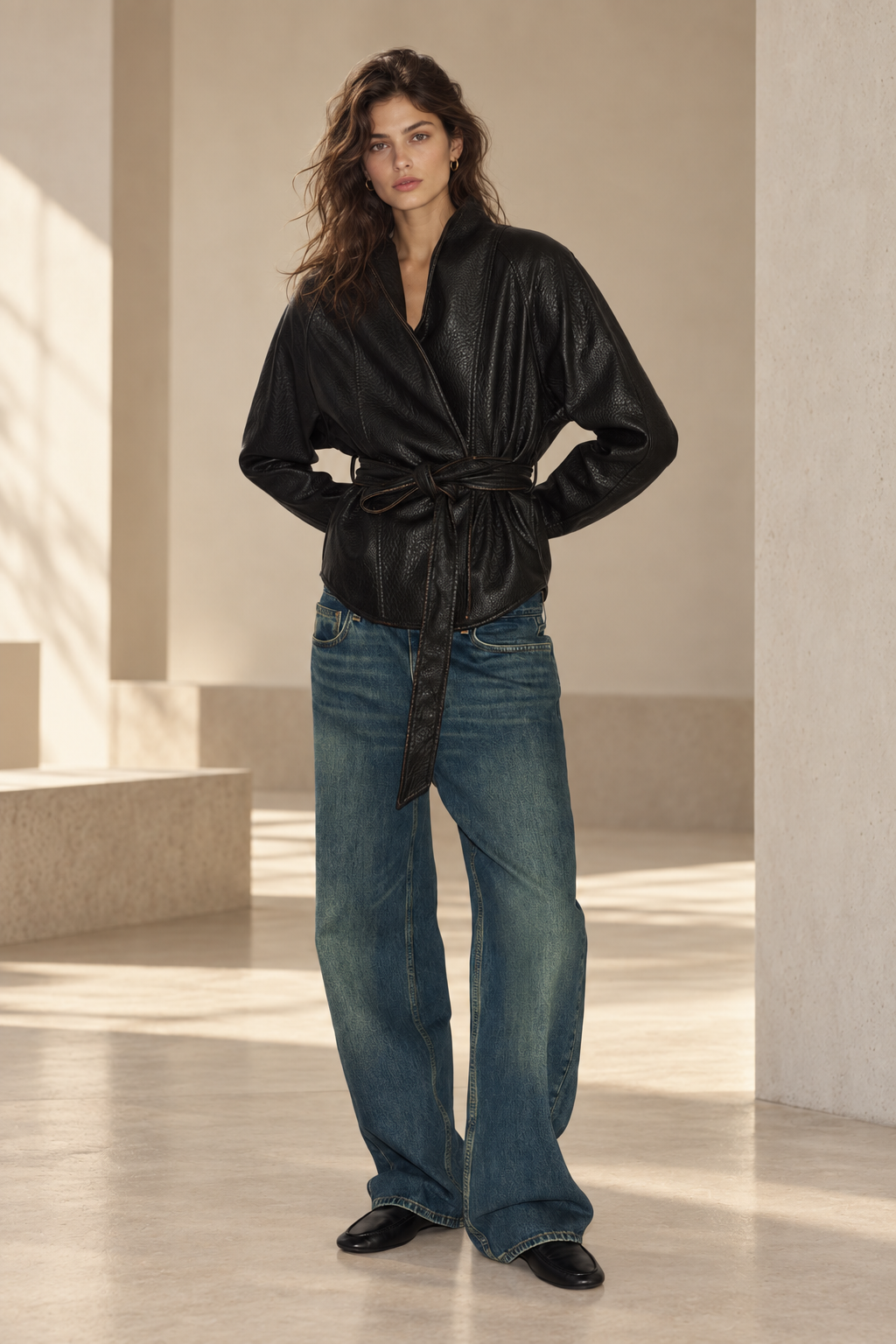 BLOUSON AVEC CEINTURE